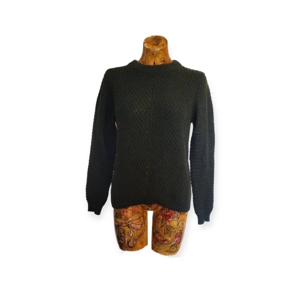 La Fee Maraboutee sweater mohair blend green knit top small